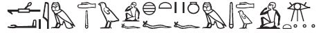 Djeser Djeseru Line 2 Glyphs